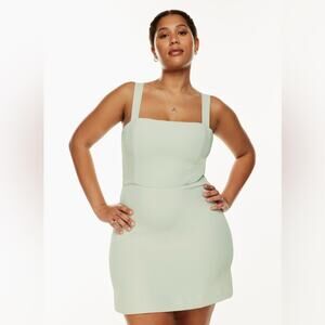 ARITZIA WILFRED Aperature Tie-Back Dress in Rainwash Green Size 0